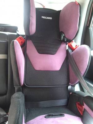 ADAC冠军!RECARO德国原装进口儿童汽车安全座椅大黄蜂9月-12岁 送ISOFIX 紫黑色 预售七月中发货--很好的儿童安全座椅,赞